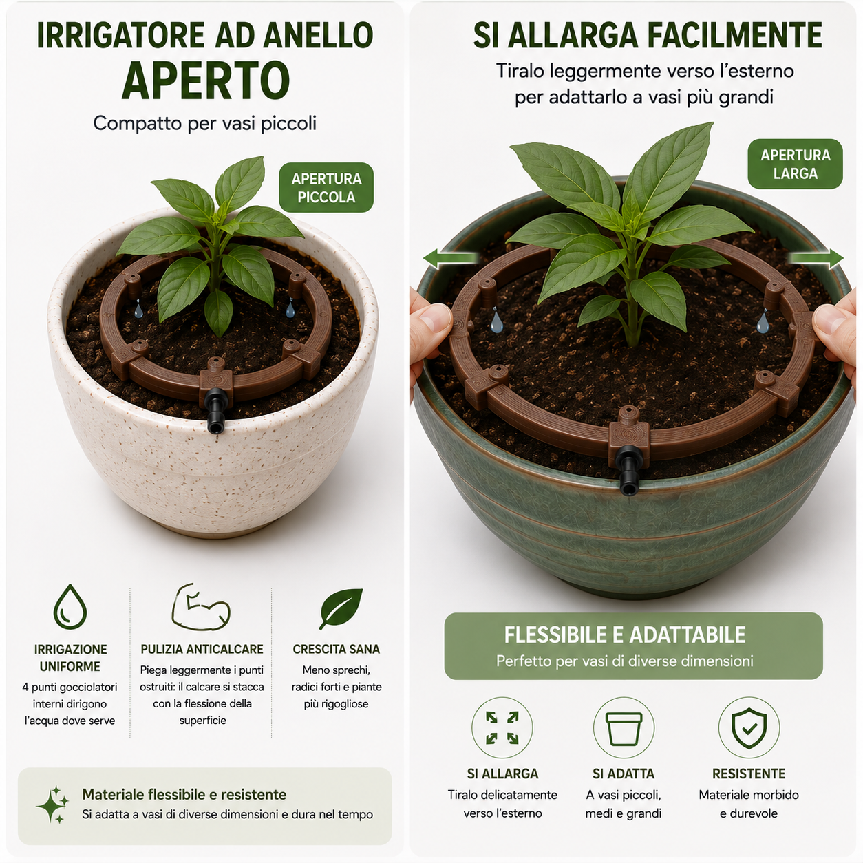 Anello flessibile e adattabile: scheda informativa Delab Garden
