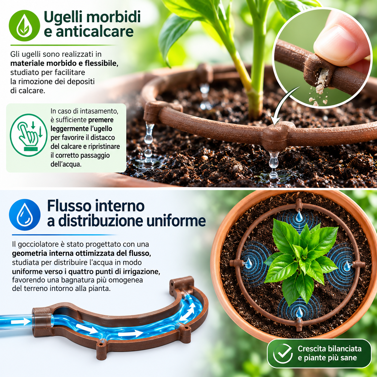 Ugelli e flusso interno: scheda informativa Delab Garden